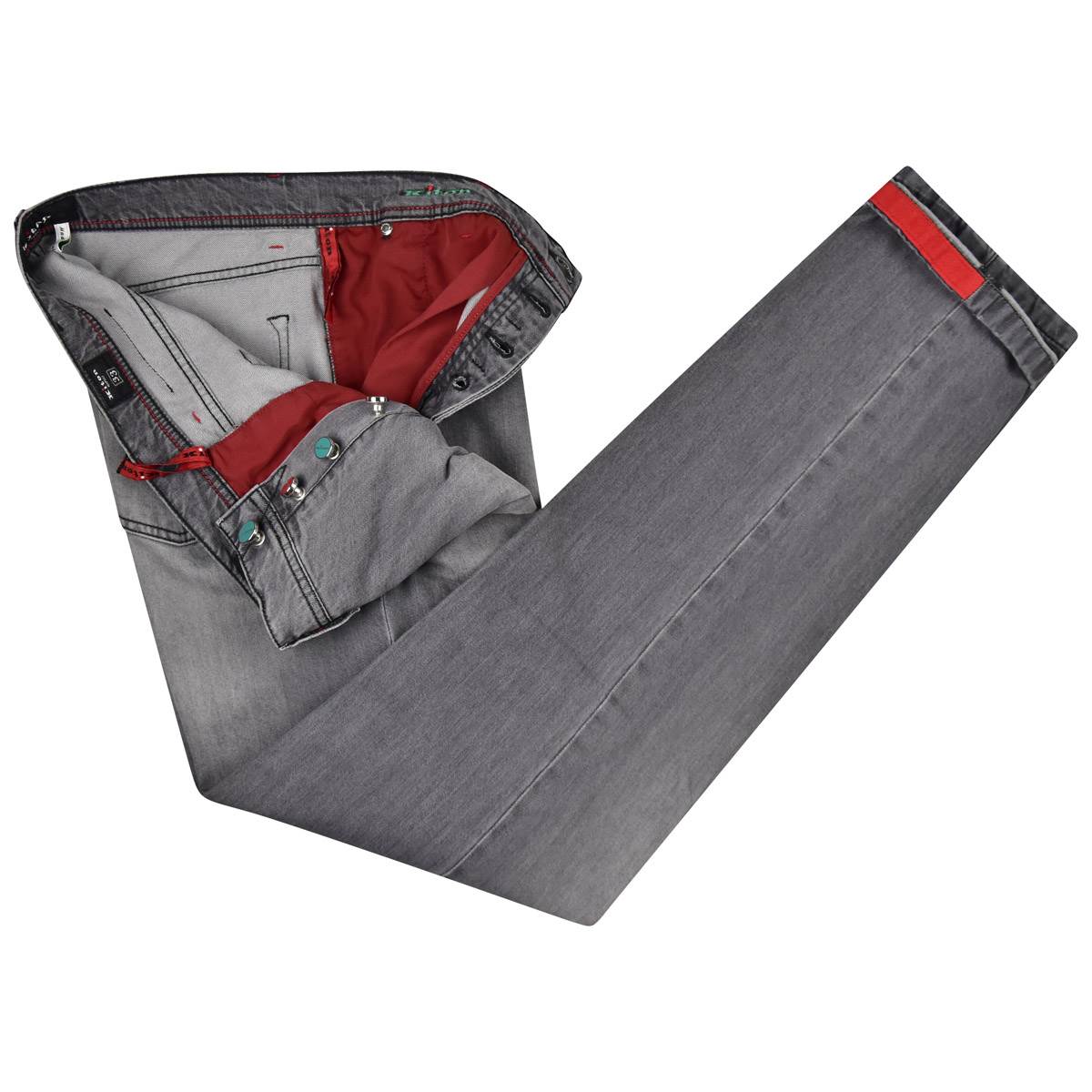 Kiton KITON Gray Cotton Cashmere Ea Pants Gray 001