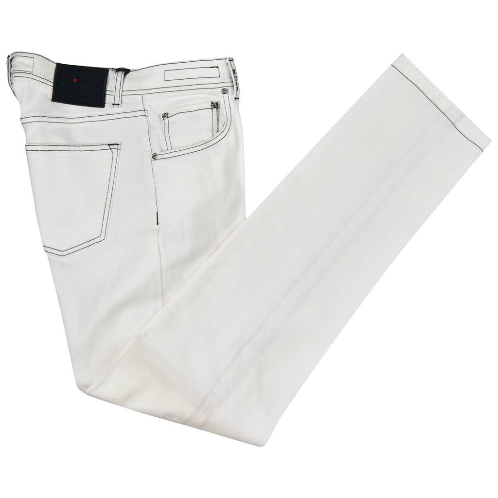 Kiton KITON White Cotton Ea Limited Edition Jeans White 000