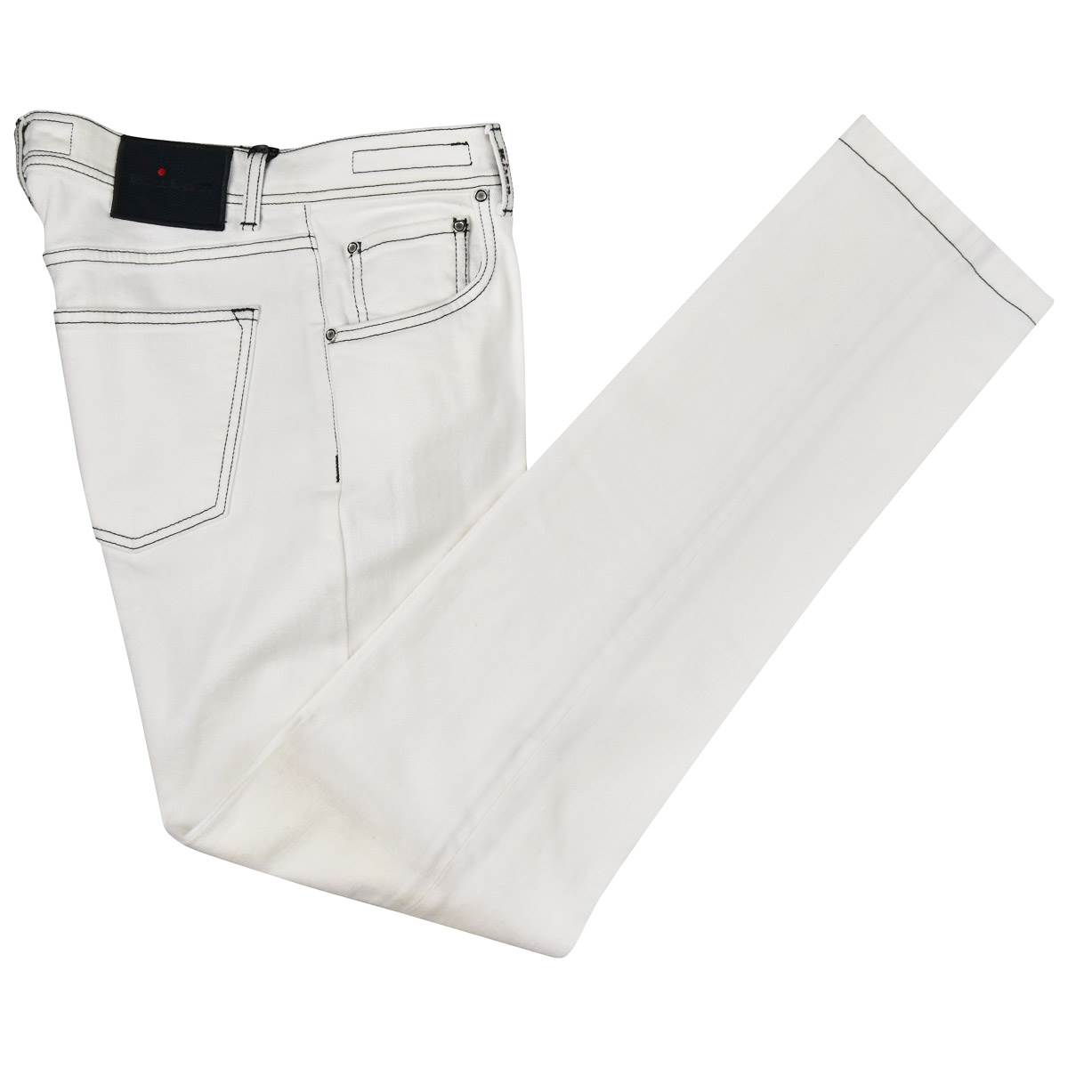 KITON White Cotton Ea Limited Edition Jeans