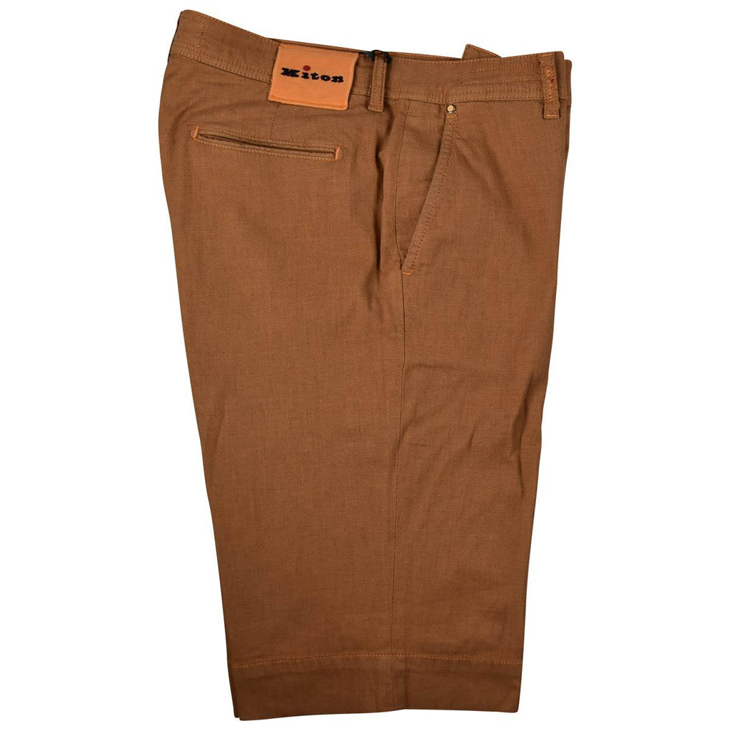 Kiton KITON Brown Cotton Ea Short Pants Brown 000