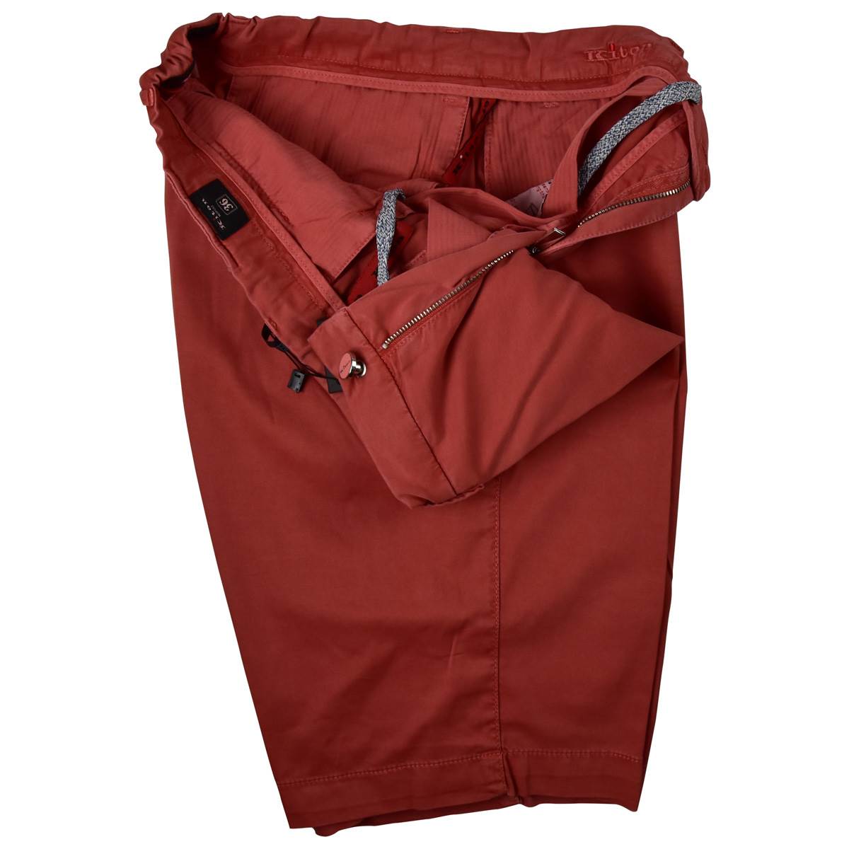 Kiton KITON Light Red Cotton Silk Ea Short Pants Light Red 001