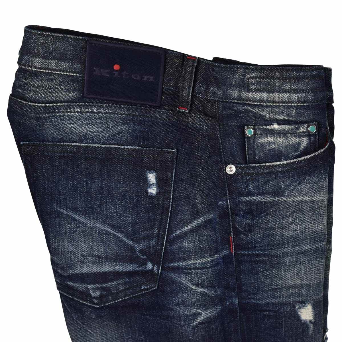 KITON Blue Cotton Ea Jeans