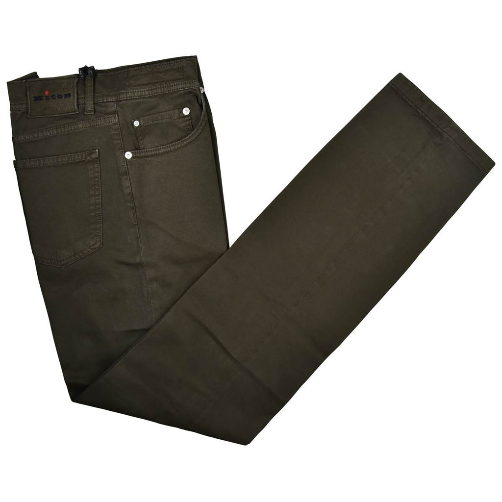 Kiton KITON Green Cotton Ea Jeans Green 000