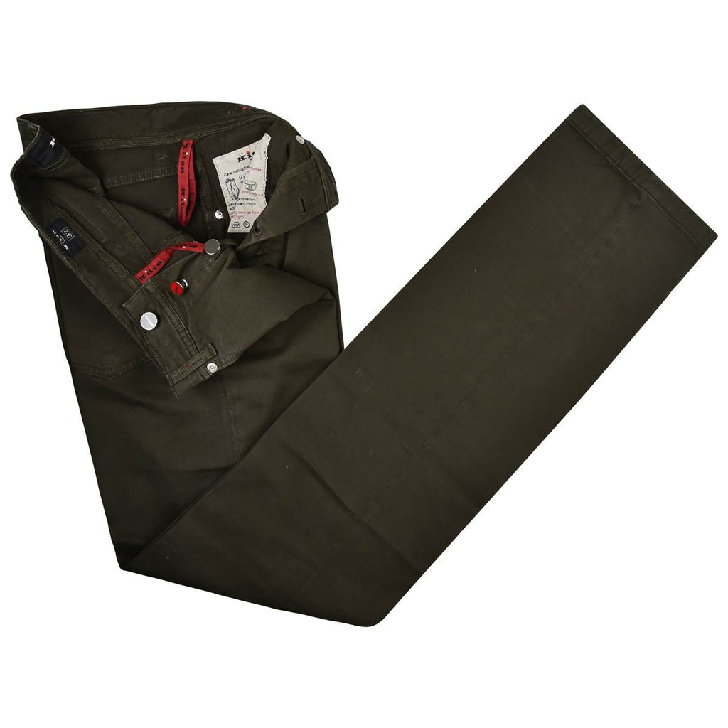 KITON Green Cotton Ea Jeans