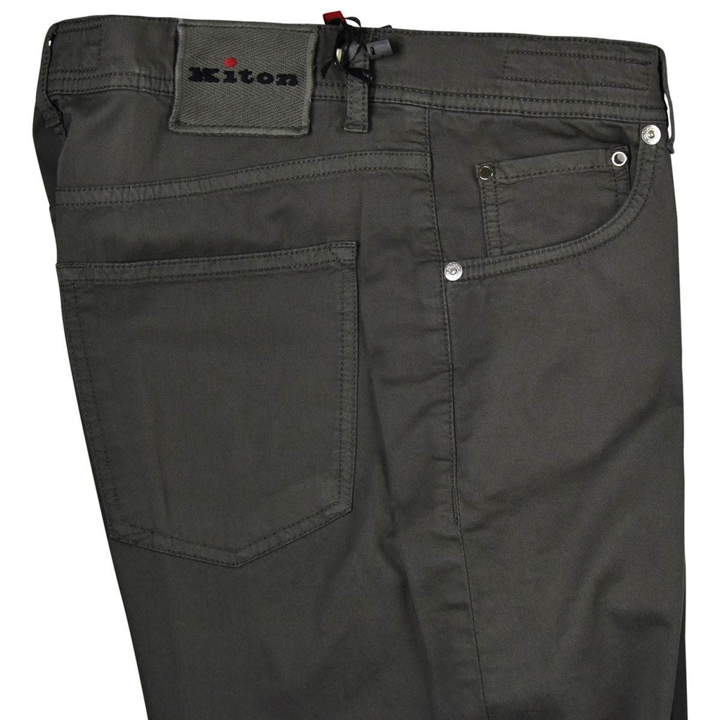 KITON Gray Cotton Ea Jeans