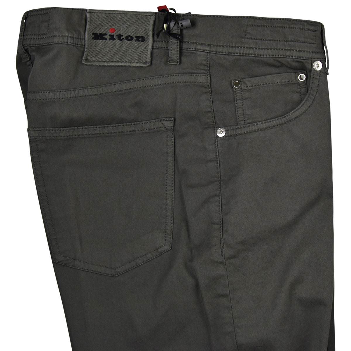 KITON Gray Cotton Ea Jeans