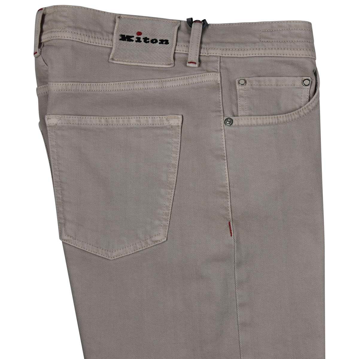 KITON Beige Cotton Ea Jeans