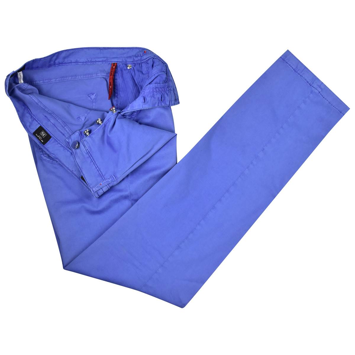 Kiton KITON Bue Cotton Silk Ea Pants Blue 001