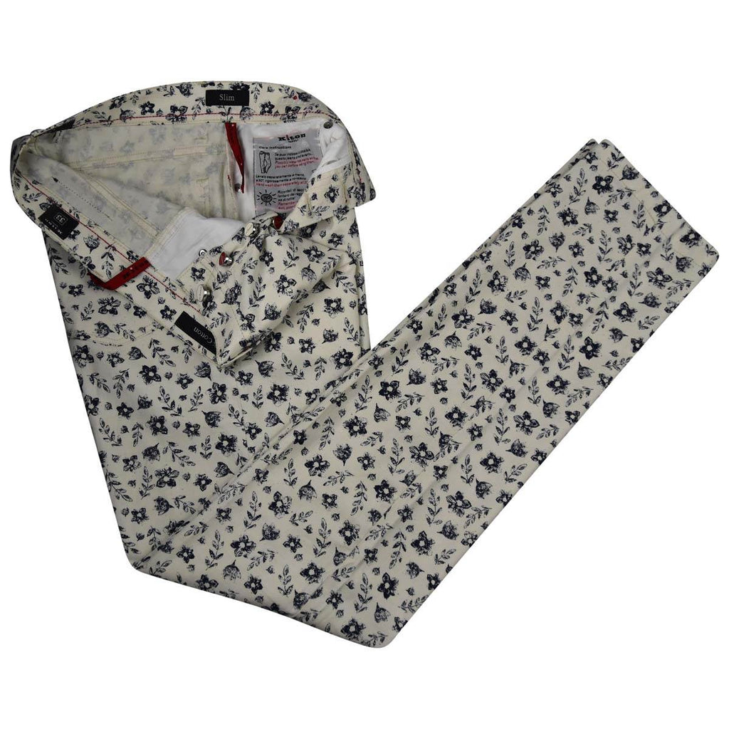 Kiton KITON Blue White Cotton Jeans Blue/White 001