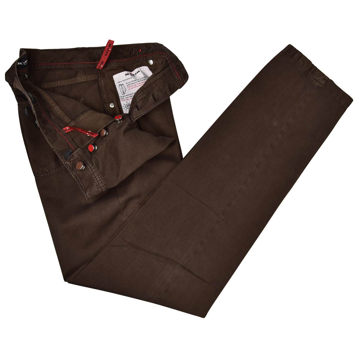 Kiton KITON Brown Cotton Cashmere Jeans Brown 001