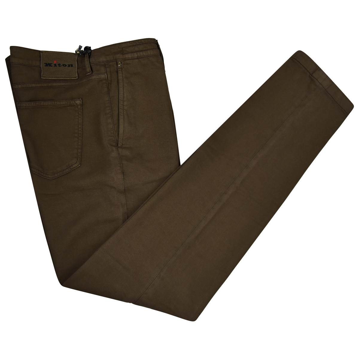 KITON Brown Cotton Cashmere Ea Pants