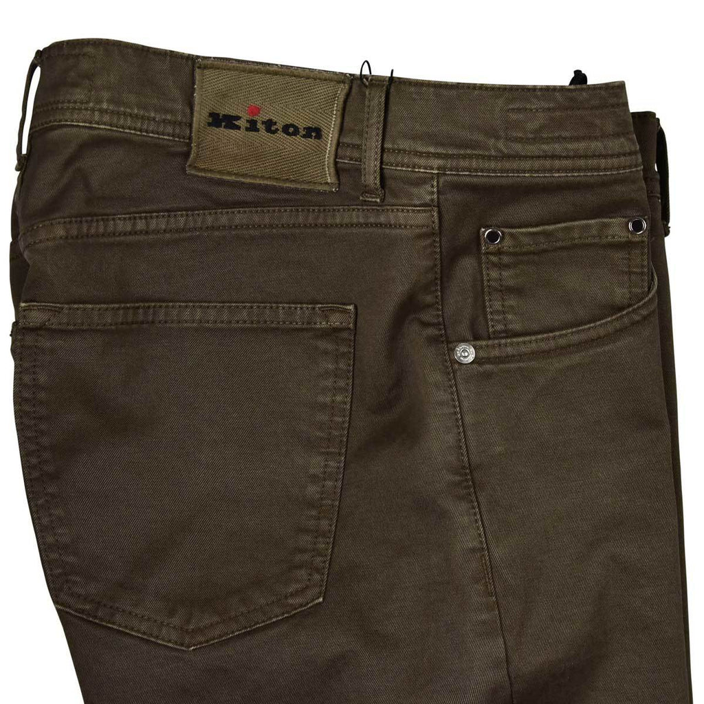 KITON Brown Cotton Ea Jeans
