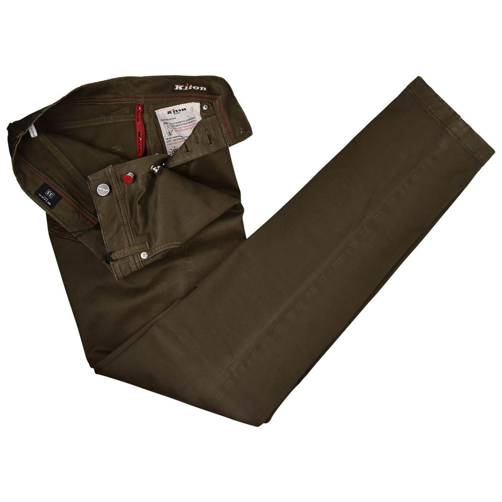 KITON Brown Cotton Ea Jeans