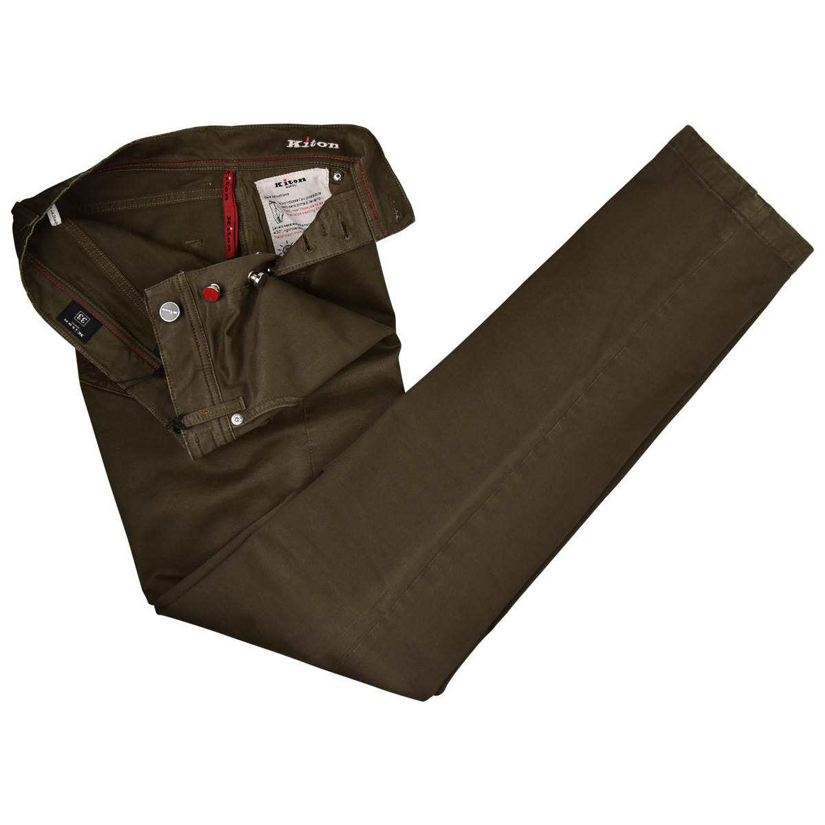 KITON Brown Cotton Ea Jeans