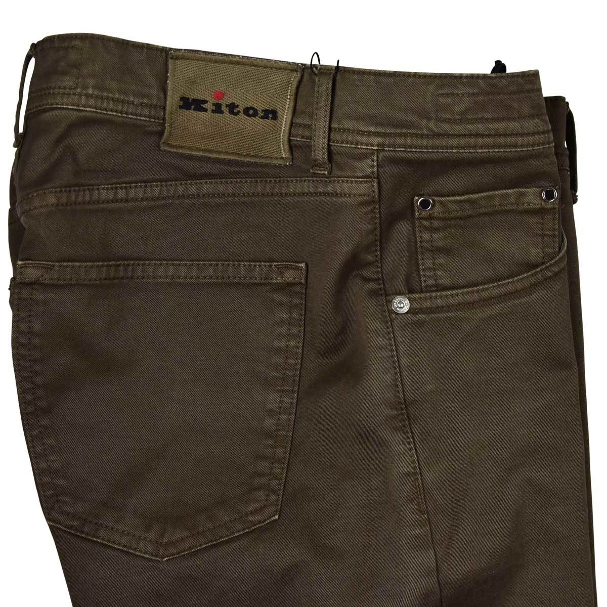 KITON Brown Cotton Ea Jeans