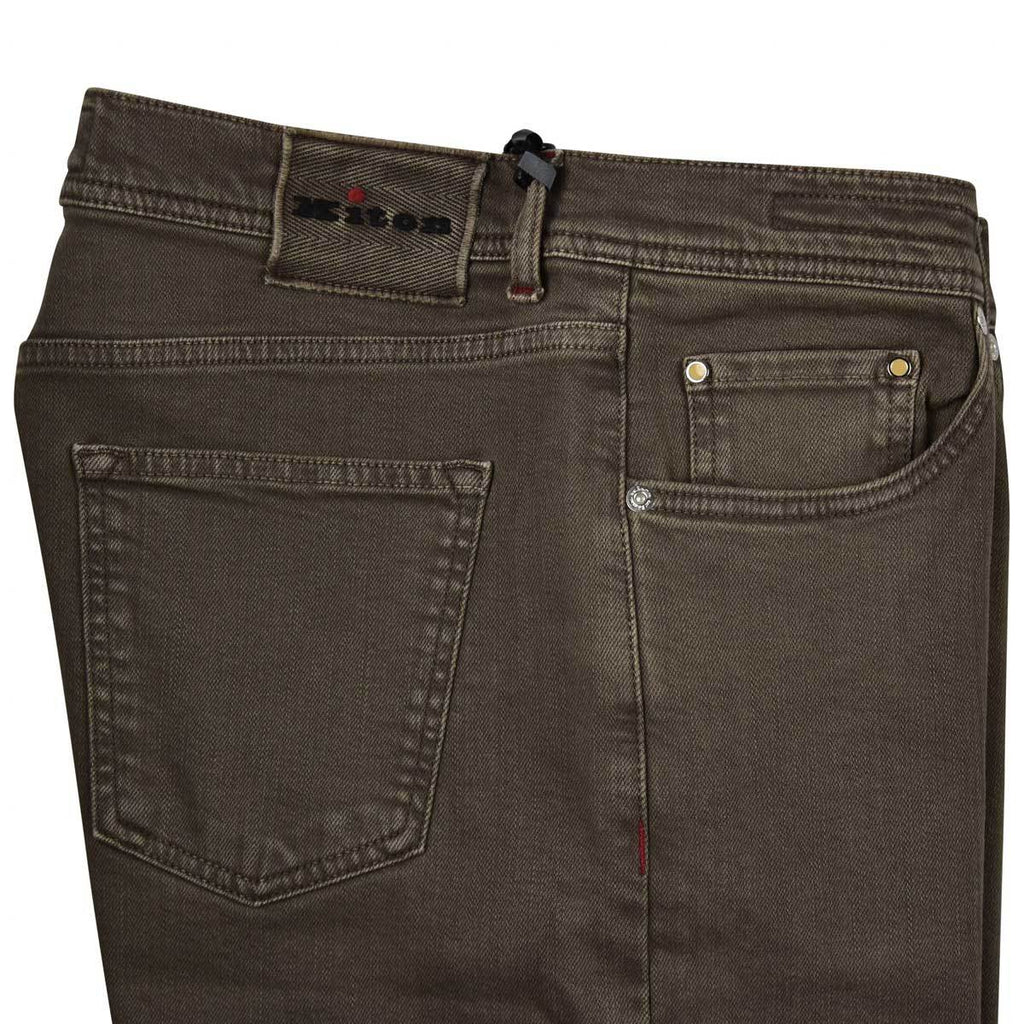 KITON Brown Cotton Ea Jeans