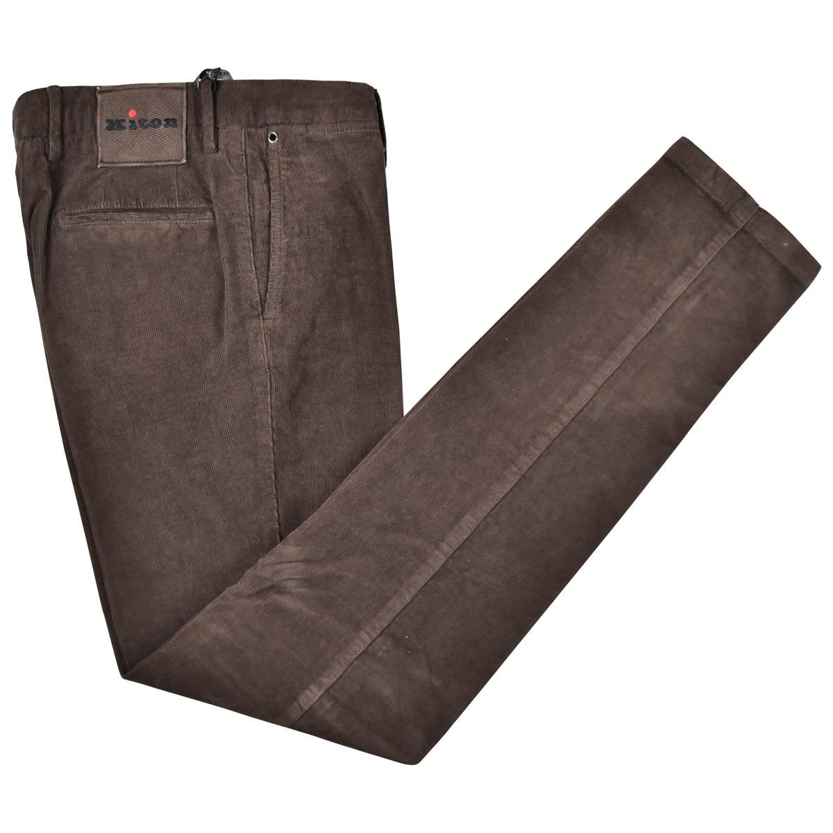 KITON Brown Cotton Ea Velvet Pants