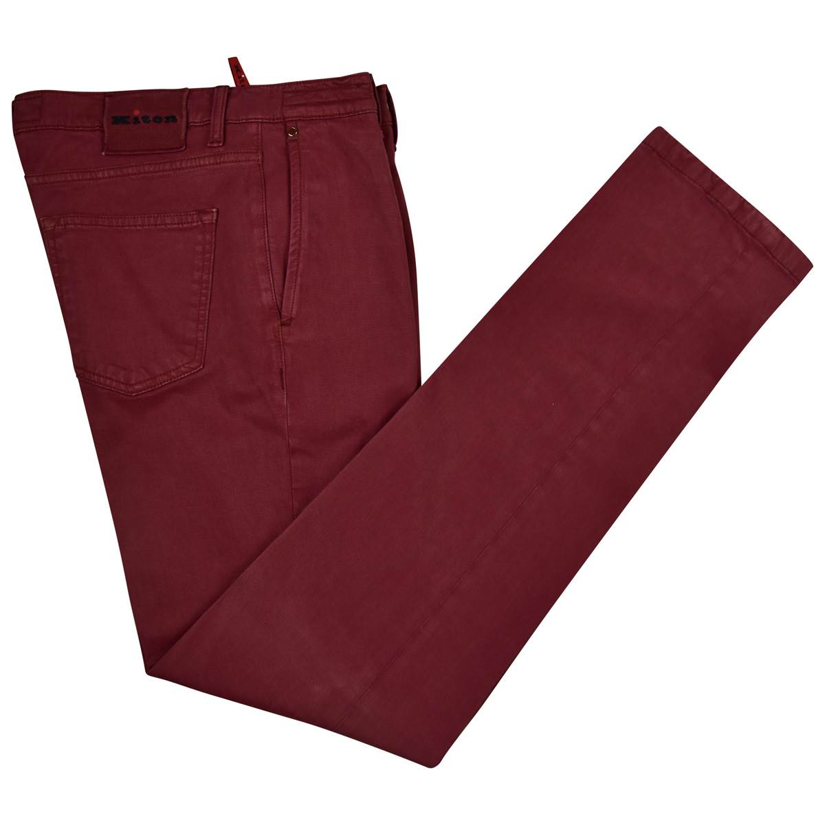 Kiton KITON Burgundy Cly Cotton Ea Pants Burgundy 000