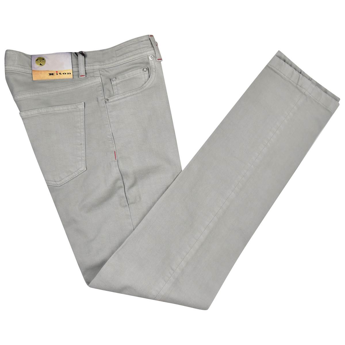 KITON Gray Cotton Ea Special Edition Jeans