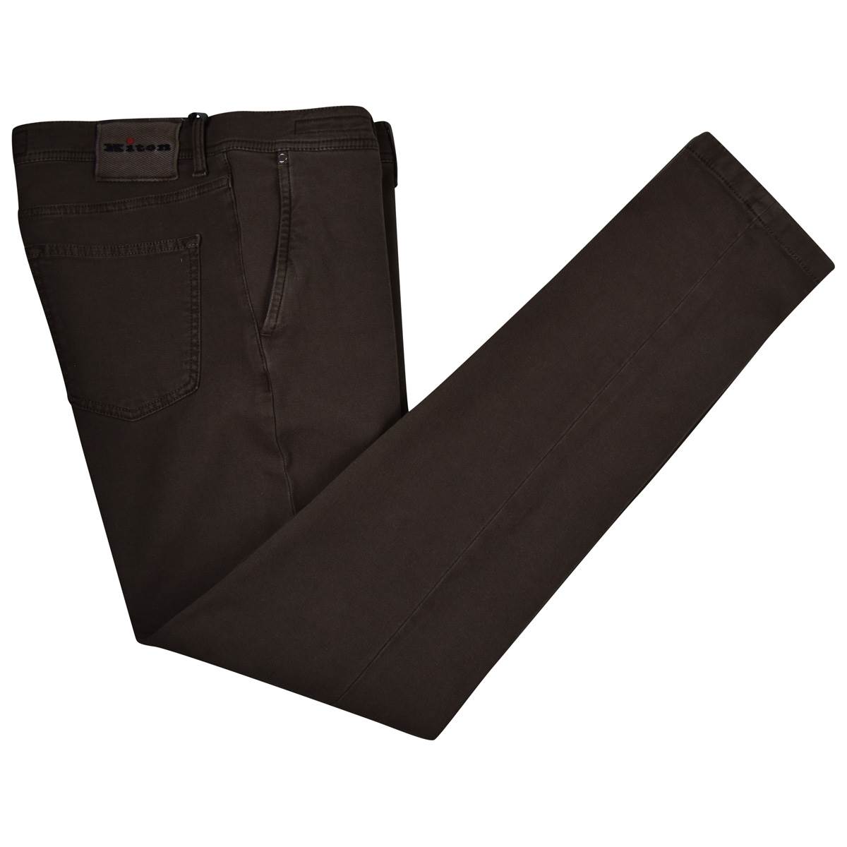 Kiton KITON Brown Cotton Cashmere Ea Pants Brown 000