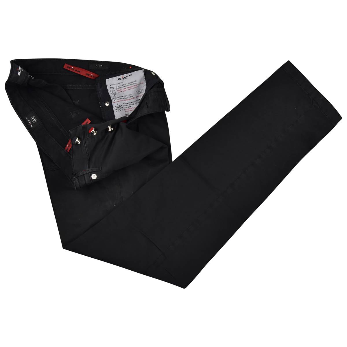 Kiton KITON Black Cotton Ea Jeans Black 001