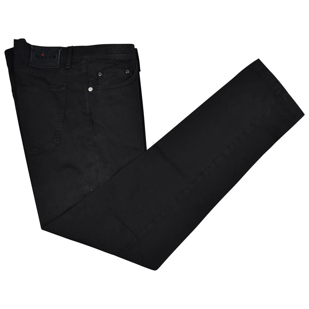 KITON Black Cotton Ea Jeans