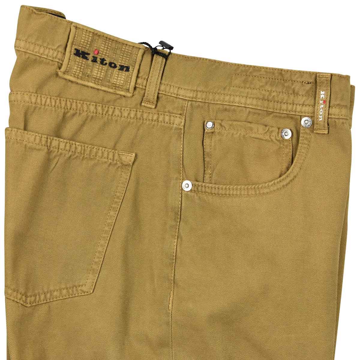 KITON Beige Cotton Cashmere Jeans
