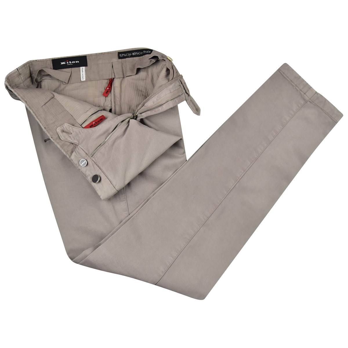 Kiton KITON Beige Cly Cotton Ea Pants Beige 001