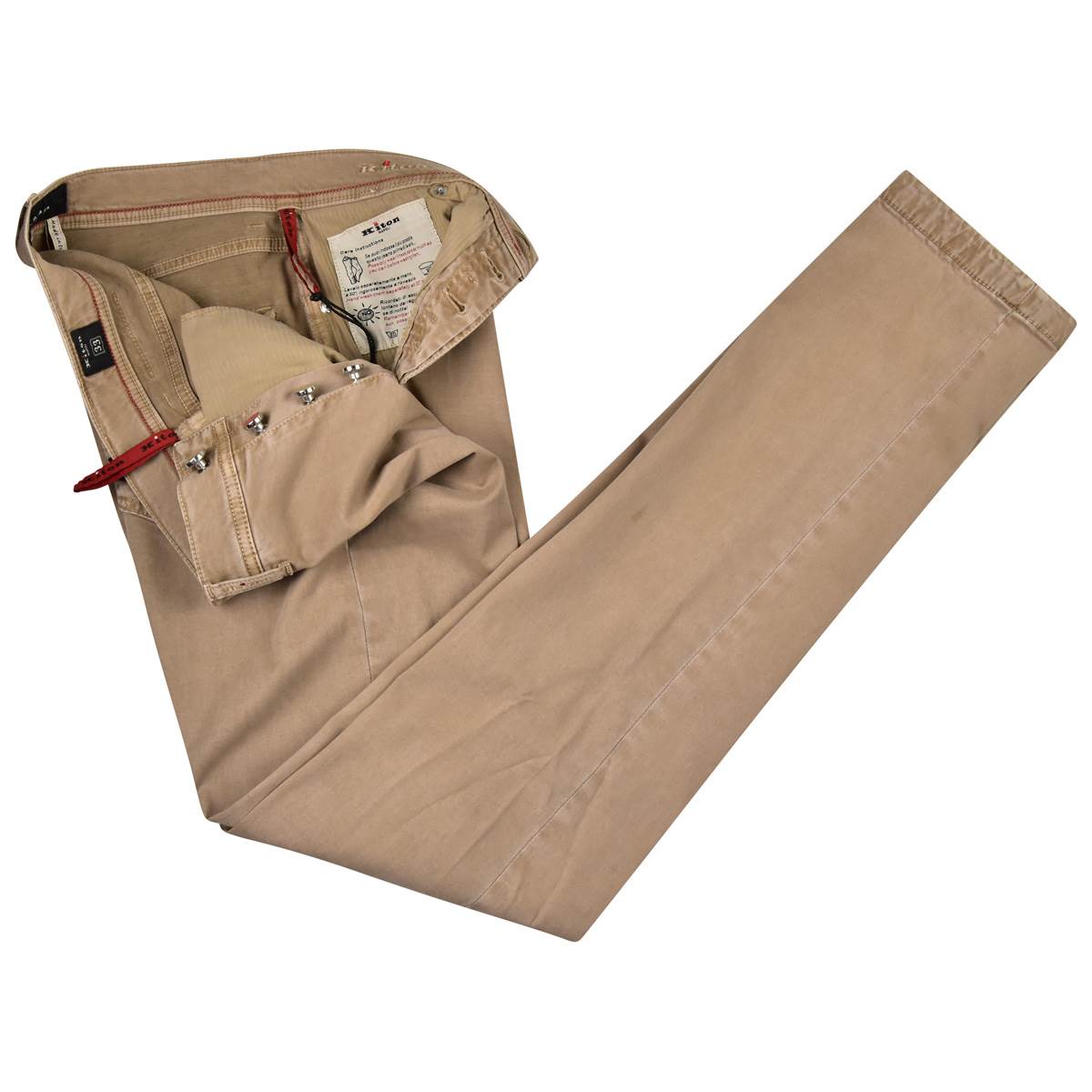 KITON Beige Cotton Wool Ea Jeans