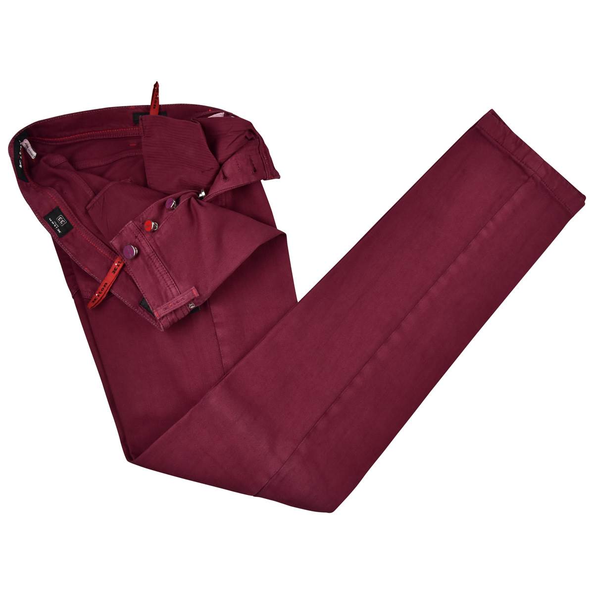 KITON Burgundy Cotton Ea Jeans
