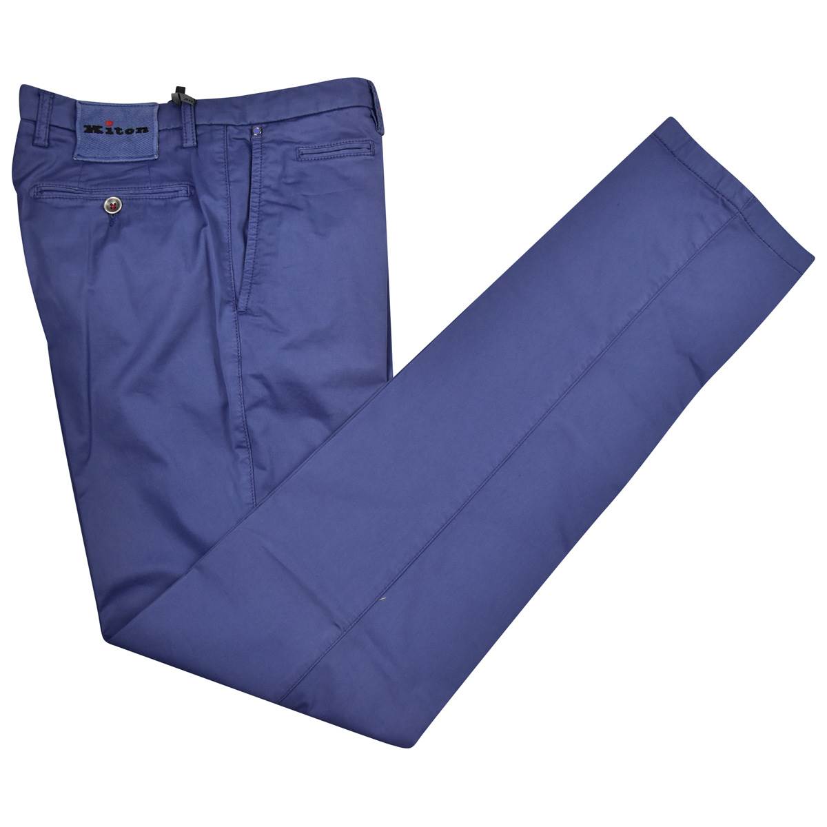 KITON Blue Cotton Ea Pants