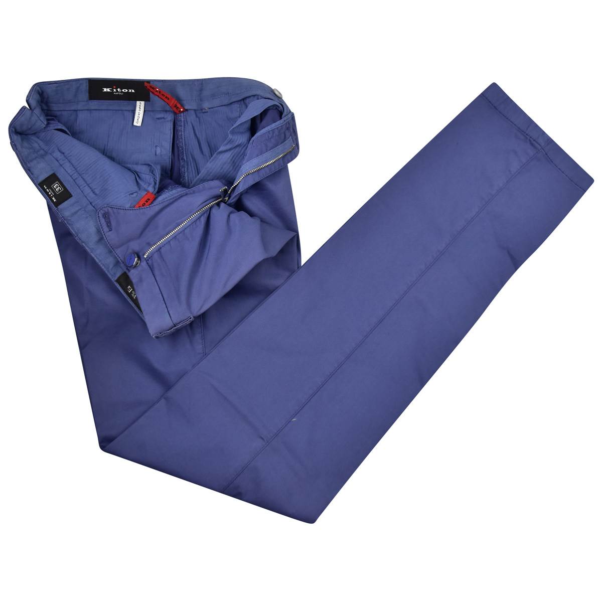 KITON Blue Cotton Ea Pants