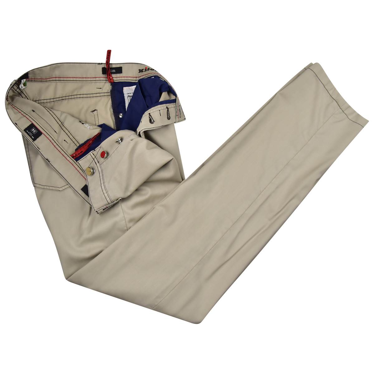 Kiton KITON Beige Wool Jeans Beige 001