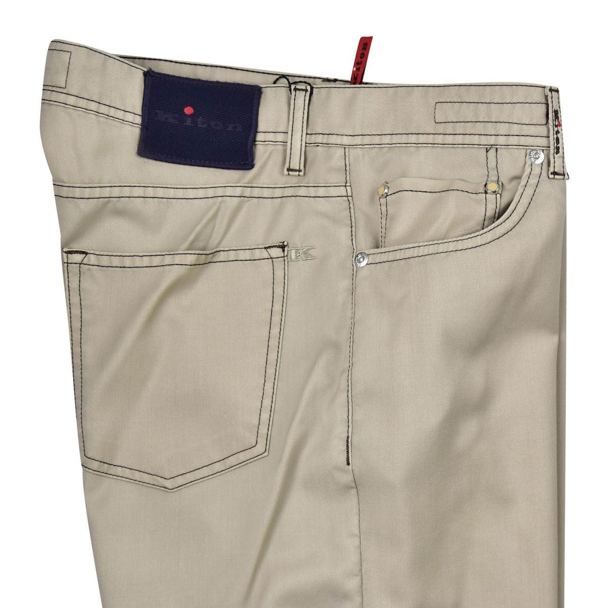 KITON Beige Wool Jeans