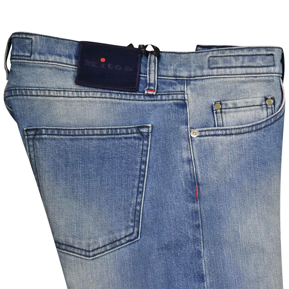 KITON Blue Cotton Ea Jeans