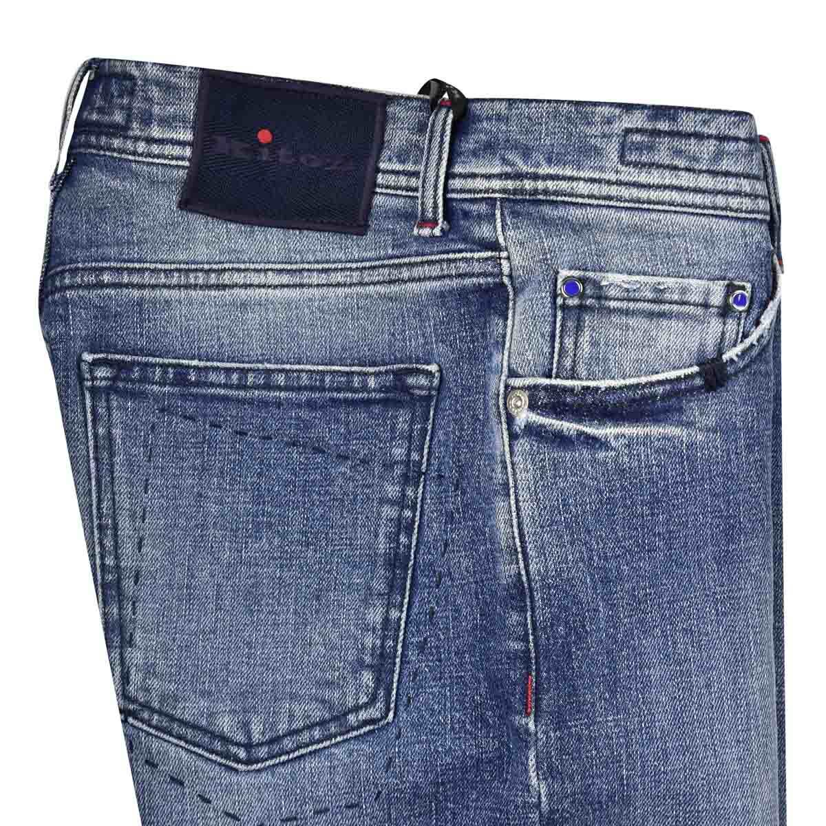 KITON Blue Cotton Ea Jeans