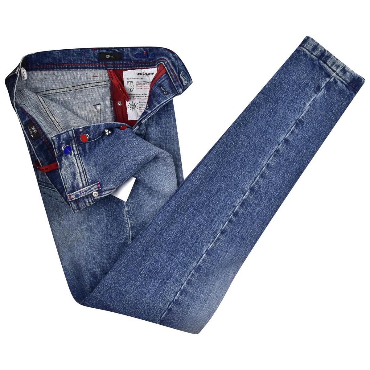 KITON Blue Cotton Ea Jeans