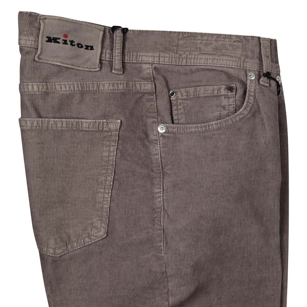 KITON Gray Cotton Ea Jeans