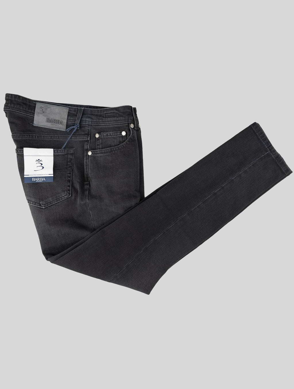 Barba Napoli Black Cotton Ea Jeans