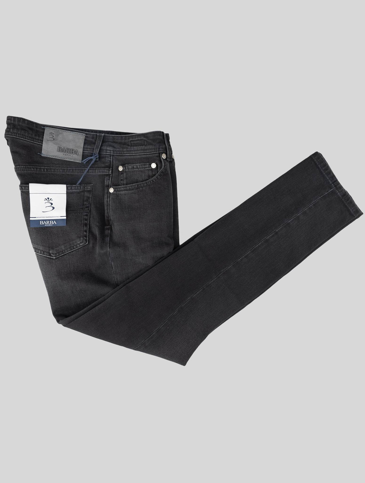 Barba Napoli Black Cotton Ea Jeans