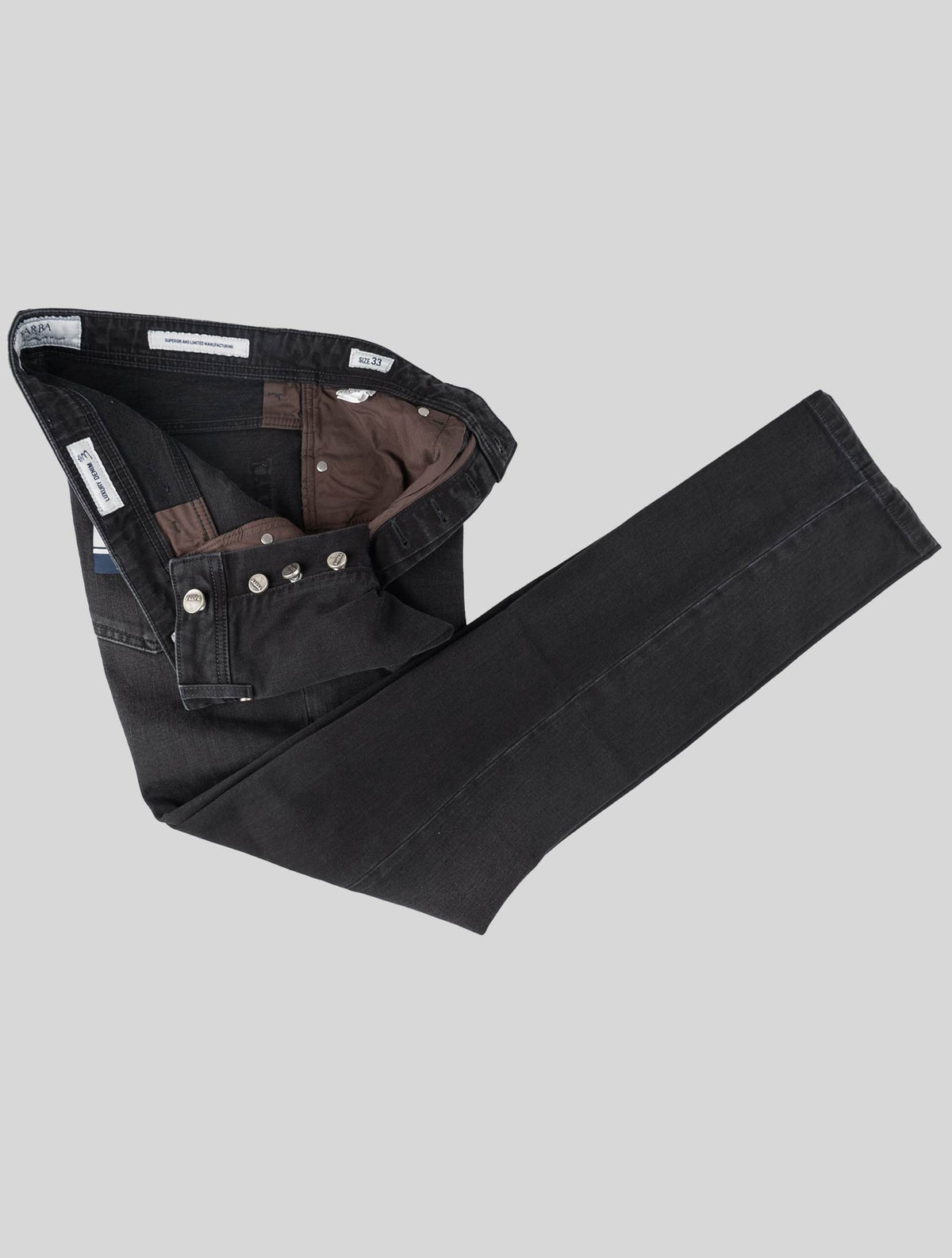 Barba Napoli Black Cotton Ea Jeans