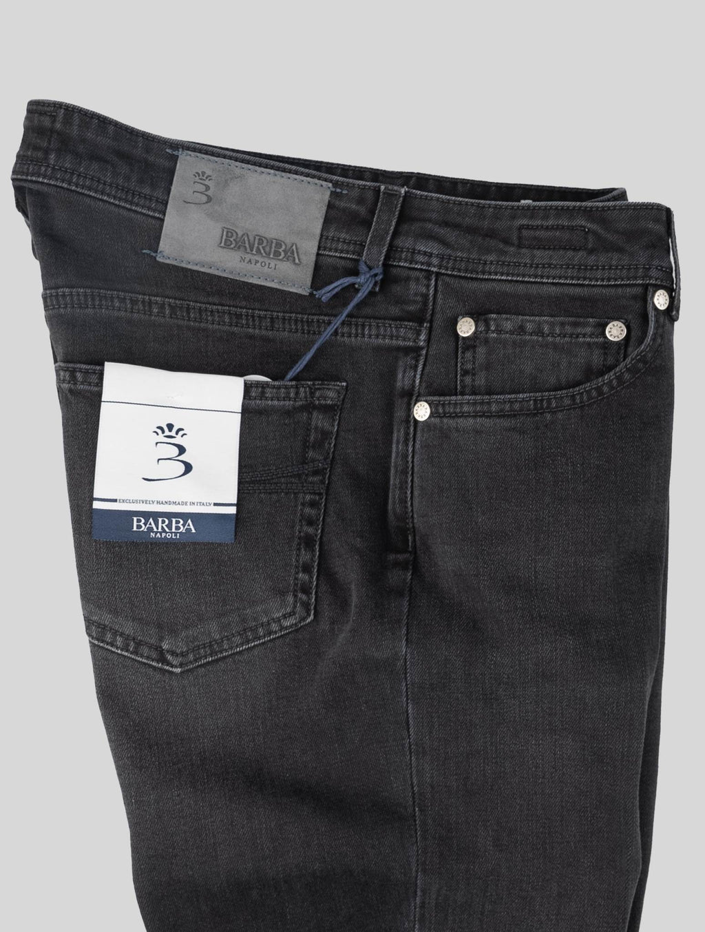 Barba Napoli Black Cotton Ea Jeans