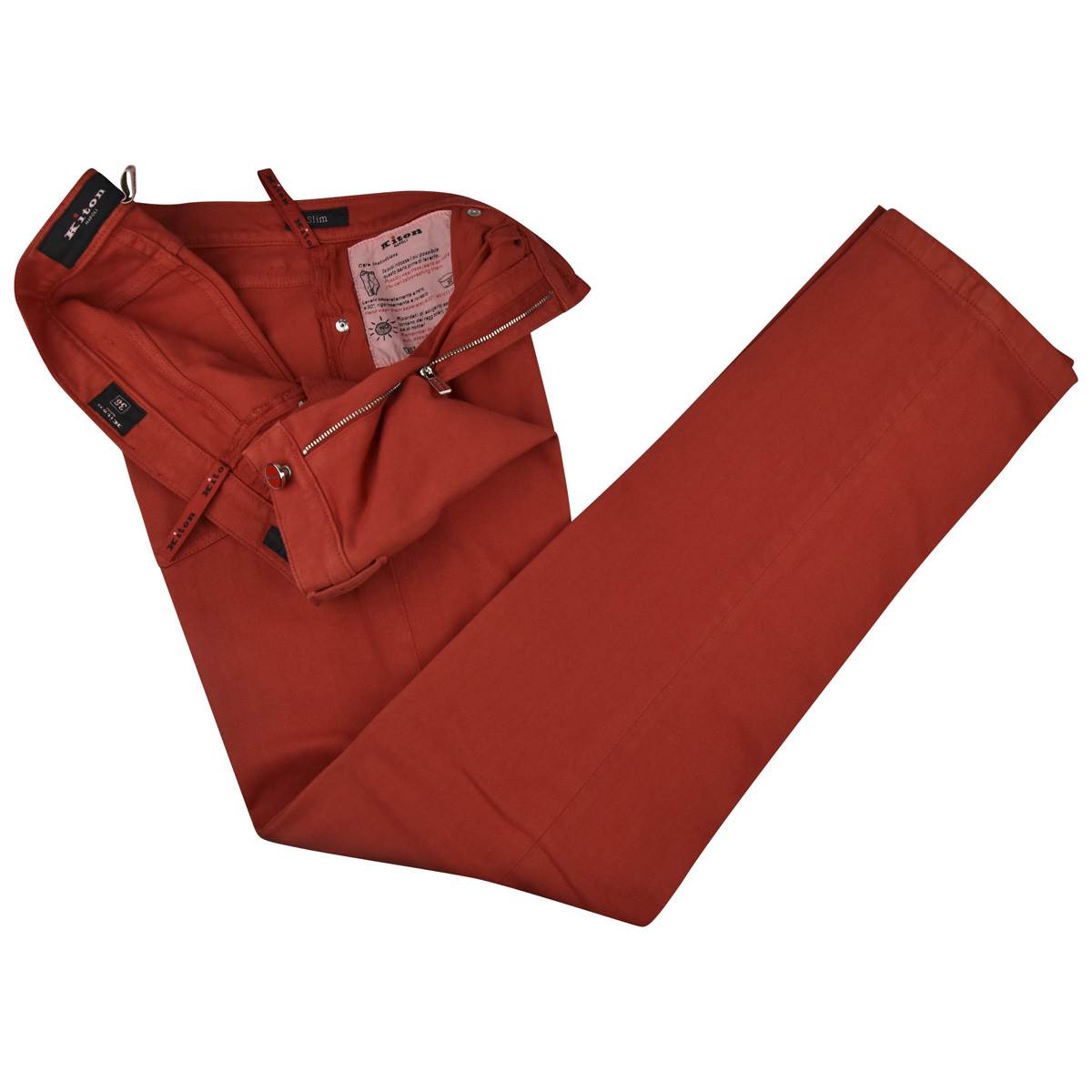 Kiton KITON Red Cotton Ea Jeans Red 001