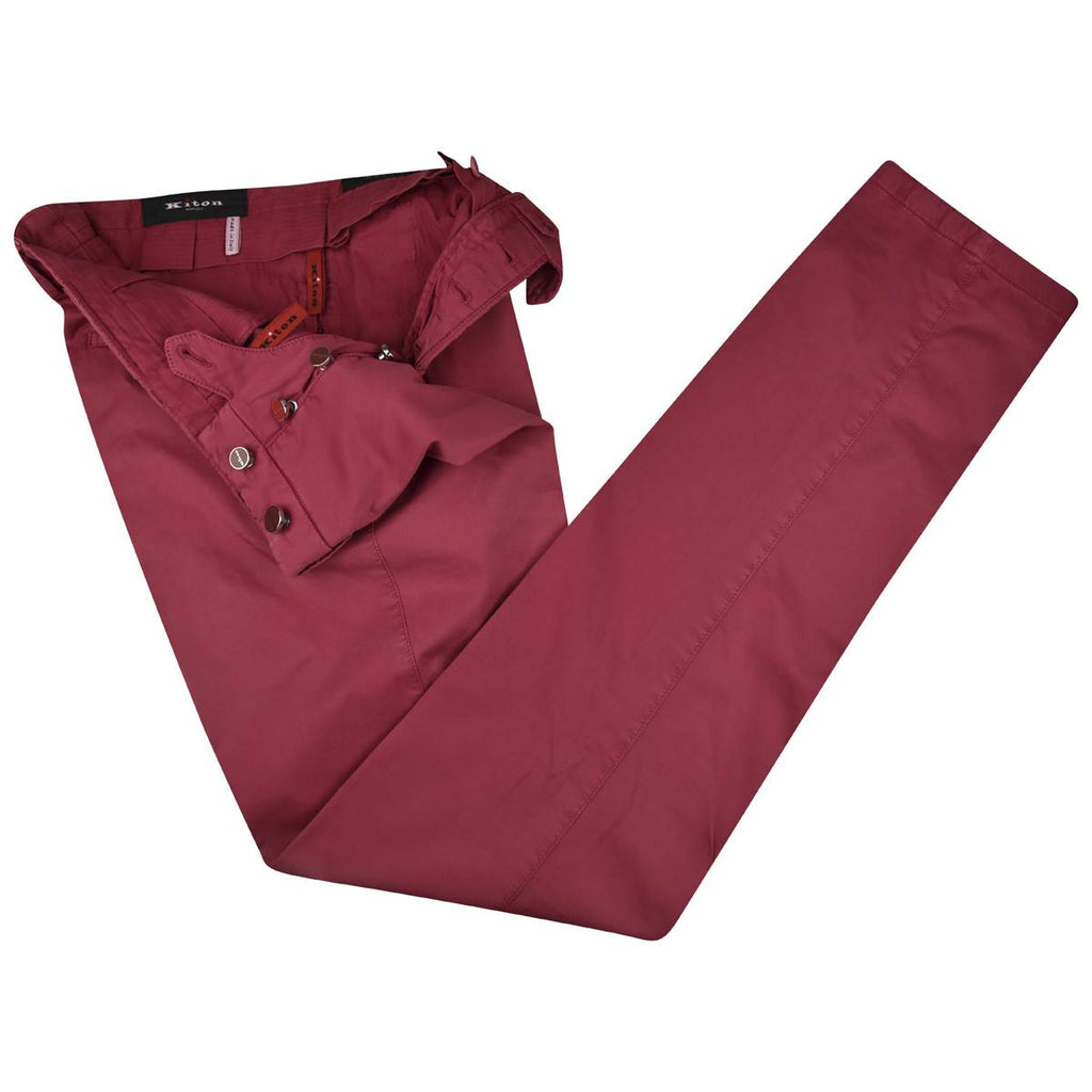 Kiton KITON Fuchsia Cotton Ea Pants Fuchsia 001