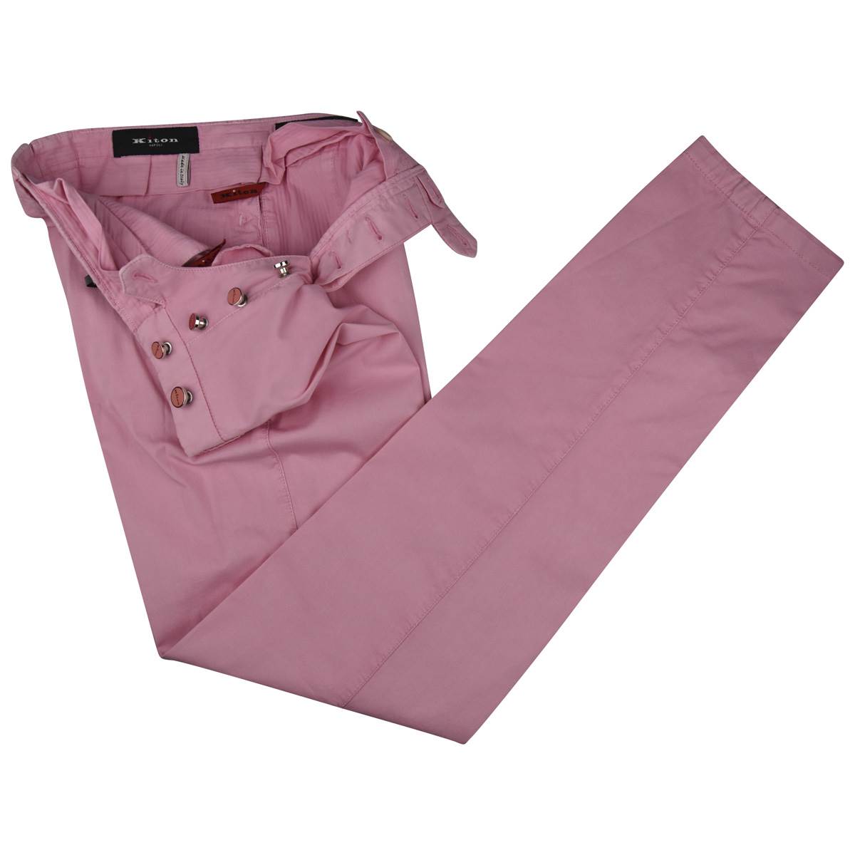 Kiton KITON Pink Cotton Ea Pants Pink 001