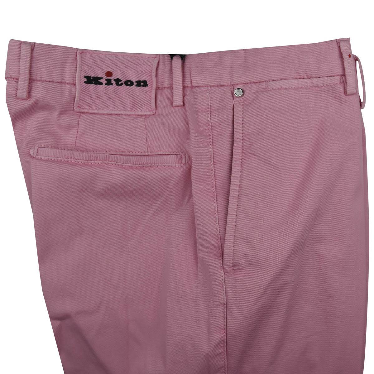 KITON Pink Cotton Ea Pants