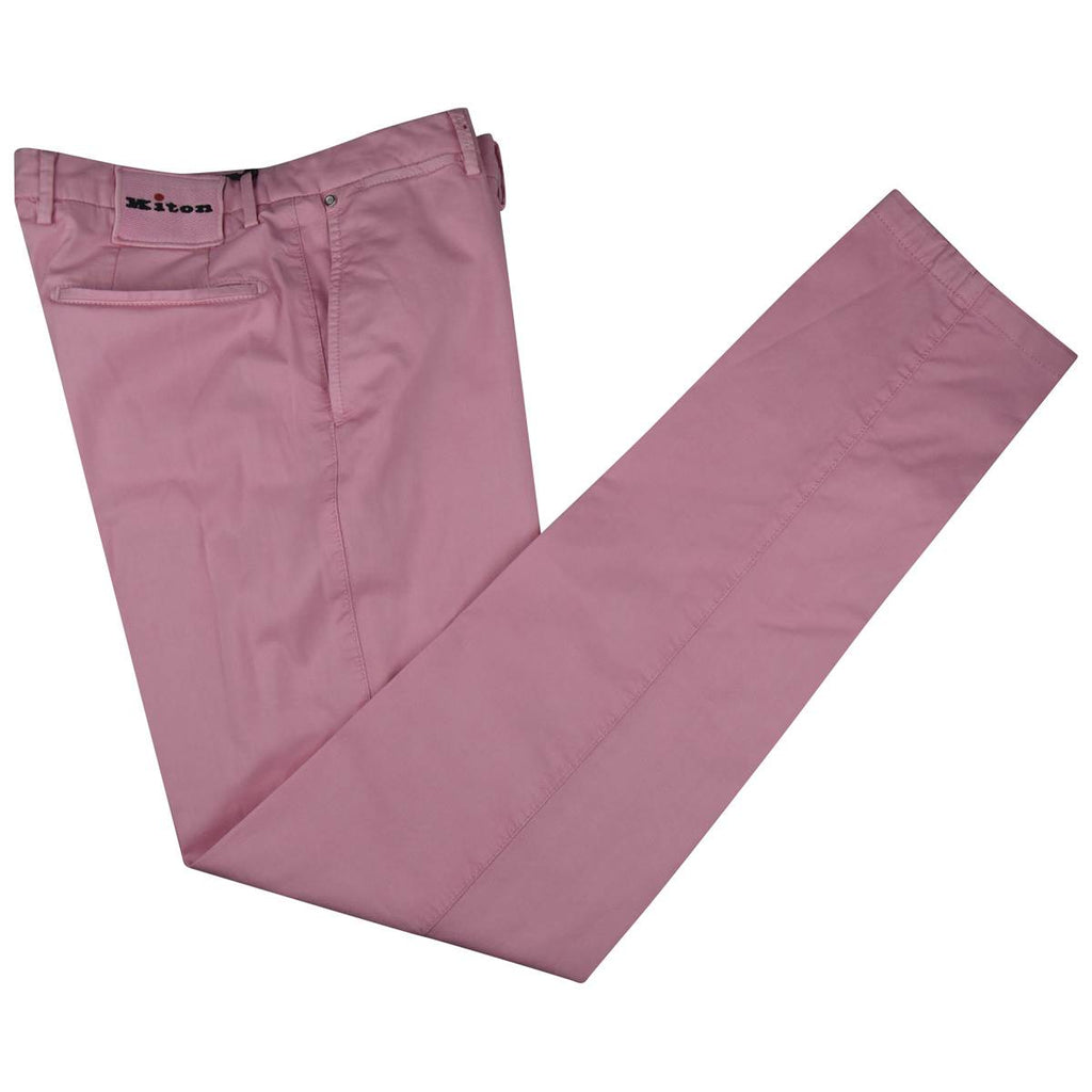 KITON Pink Cotton Ea Pants