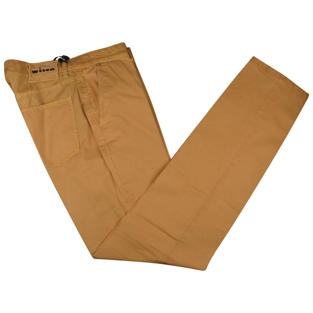 KITON Orange Cotton Ea Pants
