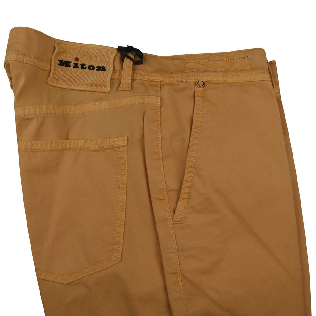 KITON Orange Cotton Ea Pants