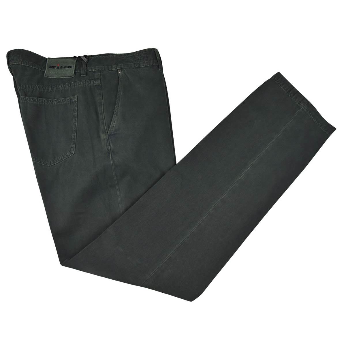 KITON Green Cotton Cashmere Pants